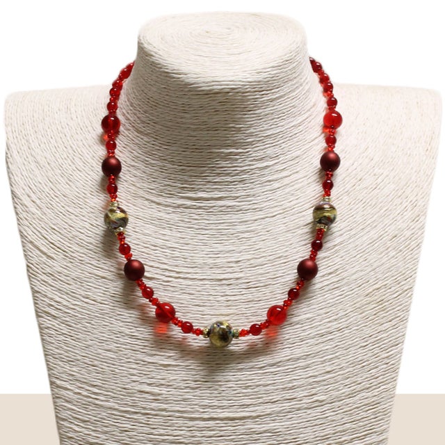 Red Murano Glass Necklace